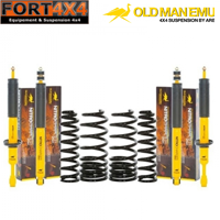 OME - Kit suspension réhausse +30mm pour Nissan Navara D23 NP300 Double Cab comprend : 2 ressorts avant 0/50KG - 2 ressorts arrière 100/300 KG - 4 amortisseurs Sport