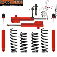 SPORT KIT- Kit suspension rehausse +40mm Suzuki Grand Vitara (98 à 04) comprend : 4 ressorts médium + 4 amortisseurs hydrauliques + 1 kit correcteur d'angle