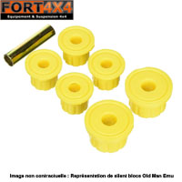 OME - Silentblocs de Lame AR Toyota HZJ78 (pour jumelles OMEGS19) . Kit pour 1 paquet de lames