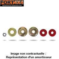 PEDDERS - Silentblocs d'amortisseur et rondelles renforcées (pour un). Conseillé pour un usage intensif et raid. Toyota LandCruiser HDJ80 HZJ105