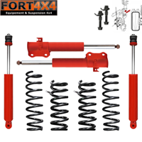 SPORT KIT- Kit suspension rehausse +40mm Suzuki Vitara 3 et 5 portes essence et diesel (88 à 04) comprend : 4 ressorts médium + 4 amortisseurs hydrauliques + 1 kit correcteur d'angle