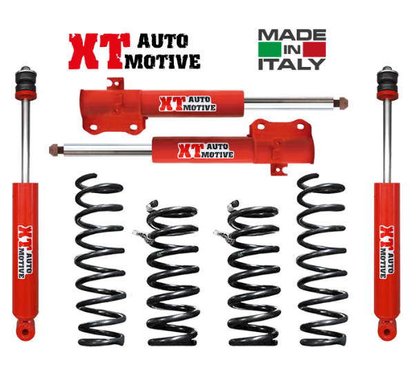 XT AUTOMOTIVE 4X4 - Kit rehausse +40mm Suzuki Vitara 5 portes diesel ou V6(98 à 04) comprenant 4 ressorts et 4 amortisseurs hydrauliques