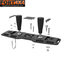 Kit Fixation Plaques Désensablage/traction - Montage Facile - Antivol Robuste Pour 4x4, Remorquage