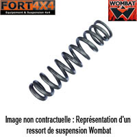 WOMBAT - Ressort (à l'unité) +40mm +50KG avant Mitsubishi L200 2015 à 2019 & Fiat Fullback