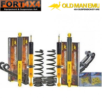 OME - Kit suspension réhausse +40mm Ford Ranger à partir de 2019 comprend : - 2 Ressorts médium - 2 Lames médium - 4 Amortisseurs - 2 Jeux de Brides - 1 Boîte de Bague