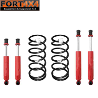 XT AUTOMOTIVE- Kit suspension réhausse +40mm Hyundai Terracan (sans barres de torsion) comprend :  1 paire de ressorts MEDIUM - 4 Amortisseurs hydrauliques