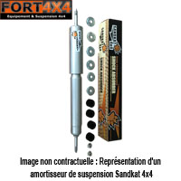 SANDKAT 4X4 - Amortisseur renforcé Nitrogas +0/50mm avant Land Rover Defender 90