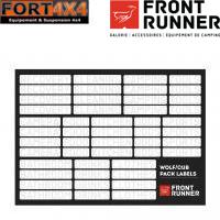 ÉTIQUETTES POUR ORGANISER VOS BOITES WOLF PACK ET CUB PACK - DE FRONT RUNNER