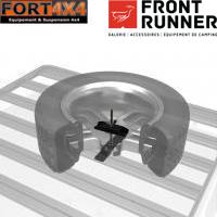 SUPPORT DE ROUE DE SECOURS SUR GALERIE / PROFILE BAS - DE FRONT RUNNER