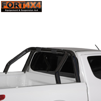 ROLL BAR NOIR COMPATIBLE ROLL TOP COVER FIAT FULLBACK DOUBLE CAB 2016+