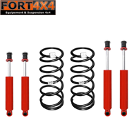 SPORT KIT - Kit suspension réhausse +40mm Mitsubishi Pajero 3 portes (sans barres torsion) - comprend 2 ressorts arrière médium - 4 amortisseurs Hydrauliques