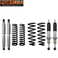 ECO KIT - Kit suspension réhausse +45mm pour Toyota LandCruiser KDJ 120 comprend : 4 ressorts médium - 4 amortisseurs Nitrogas