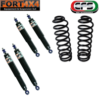 EFS - Kit suspension réhausse +40mm Mitsubishi Pajero 5 portes de 1991 à 2000 (sans barres torsion) - comprend 2 ressorts arrière médium - 4 amortisseurs Elite