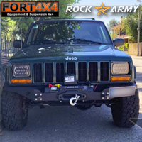 PARE CHOC AVANT ROCK ARMY JEEP CHEROKEE XJ