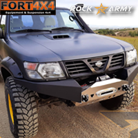 PARE CHOC AVANT ROCK ARMY NISSAN PATROL GR Y61