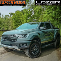 KIT ECLAIRAGE LED LAZER LONGUE PORTEE LINEAR 24 ELITE AVEC INTEGRATION A LA CALANDRE POUR FORD RANGER RAPTOR (2018-2022)