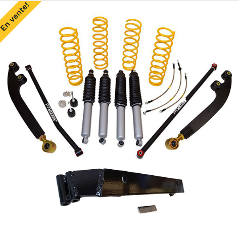 RAPTOR 4X4- KIT DE SUSPENSION  +8 CM CHARGE MOYENNE 