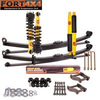 TERRAIN TAMER - KIT DE SUSPENSION COMBINÉ ASSEMBLÉ  AVEC LAMES PARABOLIQUES +400-700KG REHAUSSE +40/50MM POUR FORD RANGER PX IV