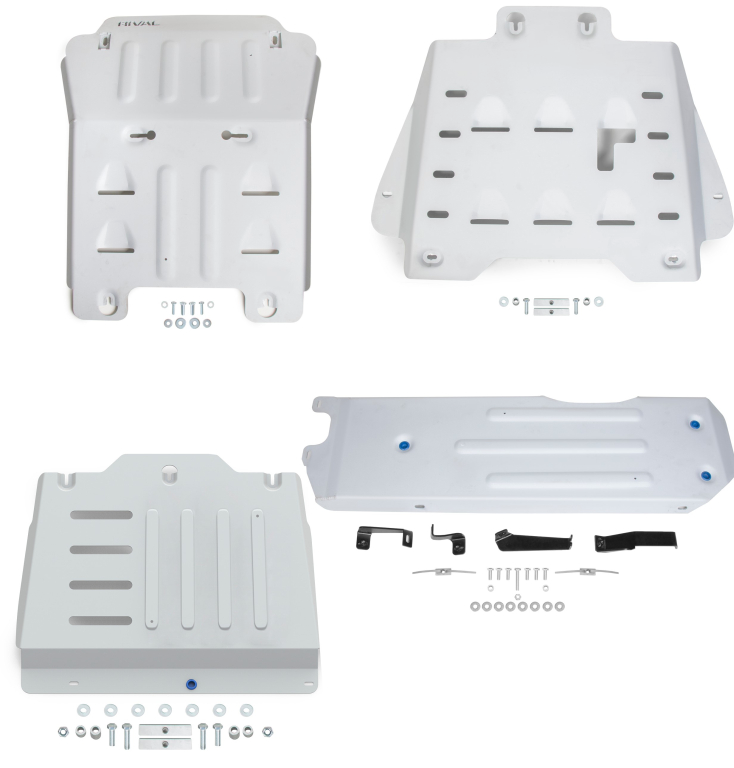 RIVAL-KIT DE 4 BLINDAGES ALUMINIUM 6 MM RIVAL POUR ISUZU D-MAX A PARTIR DE 2020