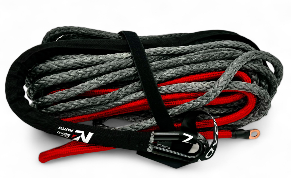 Corde synthétique de treuil 12mm x 28M N4-Offroad - Jusqu'à 6.8T