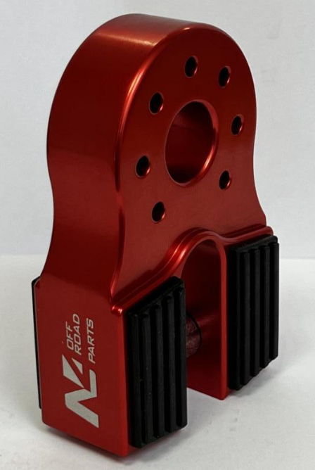 Arrêt de corde 10T en aluminium anodisé rouge pour fixation manille N4-Offroad