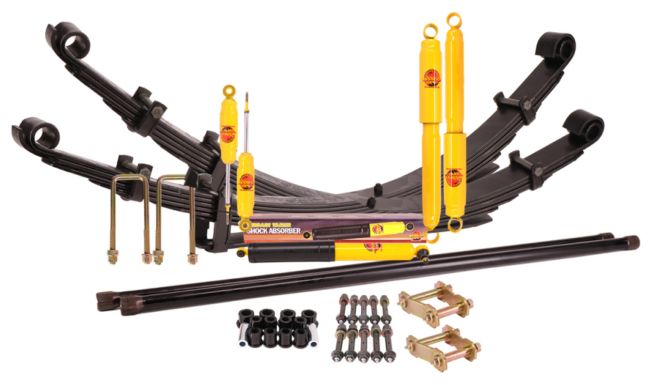 KIT DE SUSPENSION TERRAIN TAMER REHAUSSE +40/50MM POUR TOYOTA HILUX LN 110- LN165- KDN165
