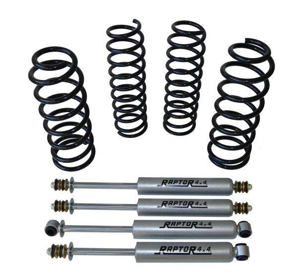 raptor4x4-kit suspension + 6cms -4 amortisseurs + 4 ressorts 