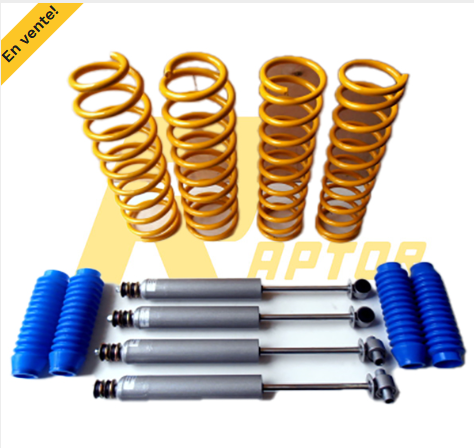 raptor4x4-kit de suspension HD +60MM- 4 amortisseurs avec cache poussiere et 4 ressorts - kzj / LJ PHASE 2