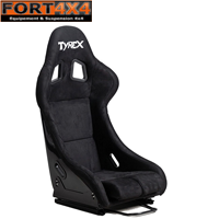 SIÈGE DE COURSE TYREX EN TISSU « TOTAL BLACK » (vendu SANS glissières coulissantes)