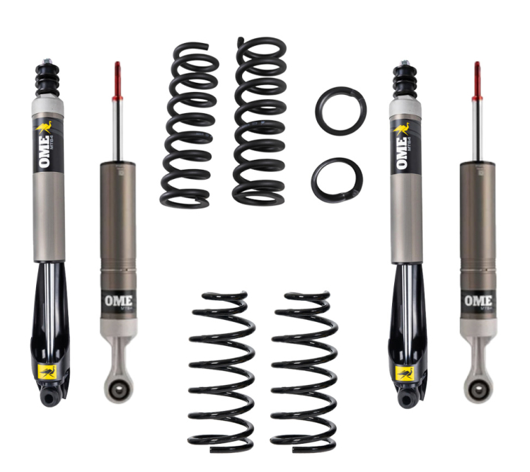 OME-KIT DE SUSPENSION OME MT64 REHAUSSE +40/50MM TARAGE +400KG POUR TOYOTA J 250 OME-KIT DE SUSPENSION OME MT64 REHAUSSE +40/50MM TARAGE +400KG POUR TOYOTA J 250
