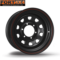 4 JANTES DAYTONA NOIRES 8X16 ET-25 POUR TOYOTA