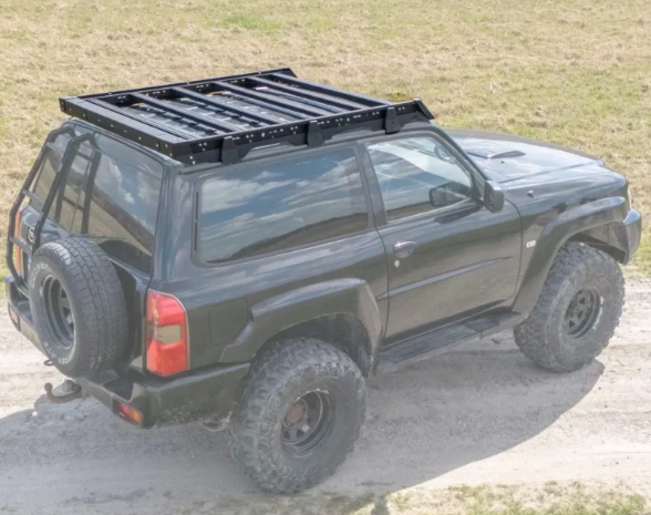 Galerie de toit en aluminium pour Nissan Patrol Y61 SWB 3 portes