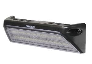 Lampe de travail Purelux Black Flush – 15 cm / 19 W / Faisceau large, 1 pièce (montage sur galerie IOD avec support de feu)