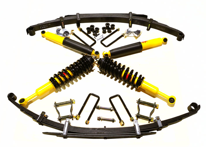 KIT DE SUSPENSION TERRAIN TAMER COMBINÉ ASSEMBLÉ REHAUSSE +40/50MM POUR MITSUBISHI L200 A PARTIR DE 2015 ET FIAT FULLBACK GAMME CONFORT 