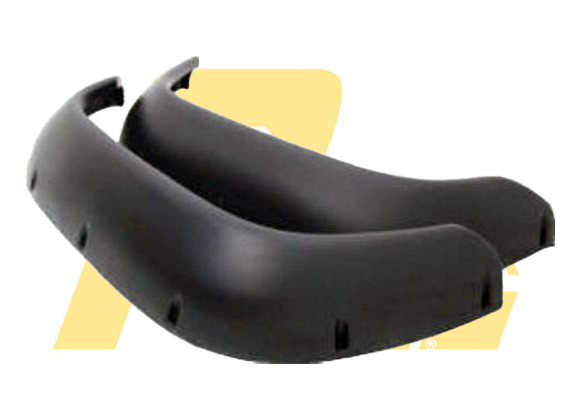 ELARGISSEURS D'AILES FLEXIBLESARRIERE + 5 cms POUR LAND ROVER DEFENDER (2 piéces )