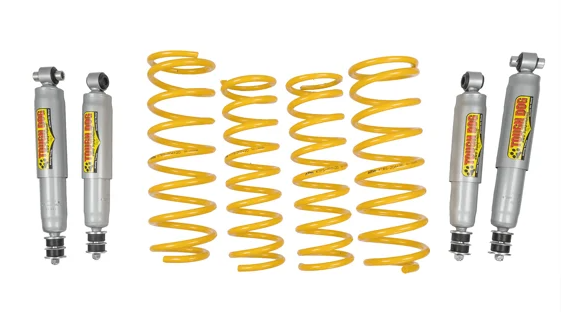 TOUCH DOG+ KING SPRING -Kit suspension + 50 MM-4 amortisseurs FOAM CELL + 4 ressorts king spring hd