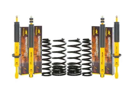 OME-KIT DE SUSPENSION OME NITROCHARGER PLUS REHAUSSE +40/50MM TARAGE +400KG ET + 100 KG AV POUR TOYOTA 150