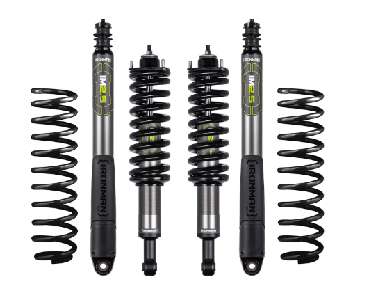 IRONMAN-kit suspension IRONMAN 4X4 IM2.5 -REESSORTS AR + 300 KG AU PTAC- REESSORTS AVANT + 100 KG