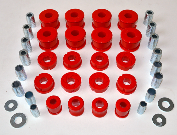 Kit de bagues en polyuréthane pour phare rond Toyota LJ7 - BARRES PANHARDS + TIRANTS AV ET ER