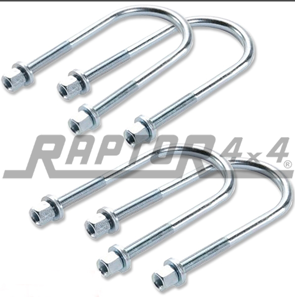 Kit de 4 brides en U avant pour ressorts à lames Suzuki Samurai