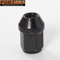 PACK DE 6 ECROUS CONIQUES 12 X 1.25 BLACK - HEX19