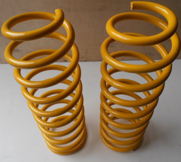 PAIRE DE RESSORTS AVANT +5 CM JAUNES POUR TOYOTA LJ FEU ROND