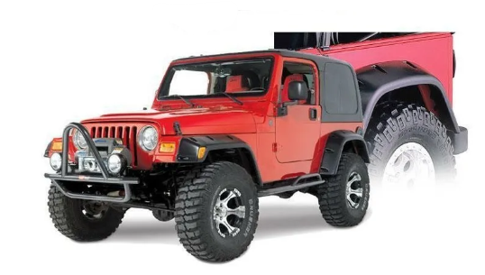 kit Élargisseurs d'ailes Jeep Le Wrangler TJ ABS