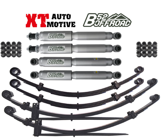 Kit de rehausse complet XT AUTOMOTIVE/B52 OFFROAD +5 cm pour Toyota Hilux avec ressorts à lames