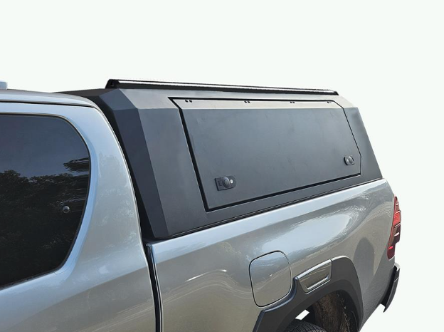 HARD TOP ALUMINIUM NOIR UPSTONE D-MAX CREW CABINE 2020+ ET 2024+ NON VITRES PORTE PAPILLON NON VITRÉ Isuzu D-Max