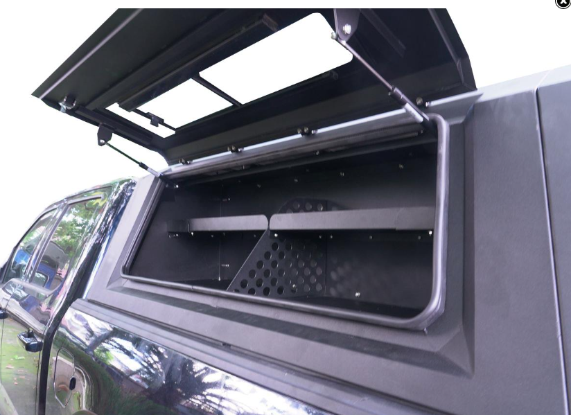 BOITE DE RANGEMENT COTE GAUCHE DOUBLE CABINE HARD TOP ALUMINIUM UPSTONE Isuzu D-Max