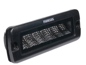 Projecteur de travail Purelux noir encastré et mince – 20 cm / 30 W / Faisceau large, 1 pièce -pour galerie IOD