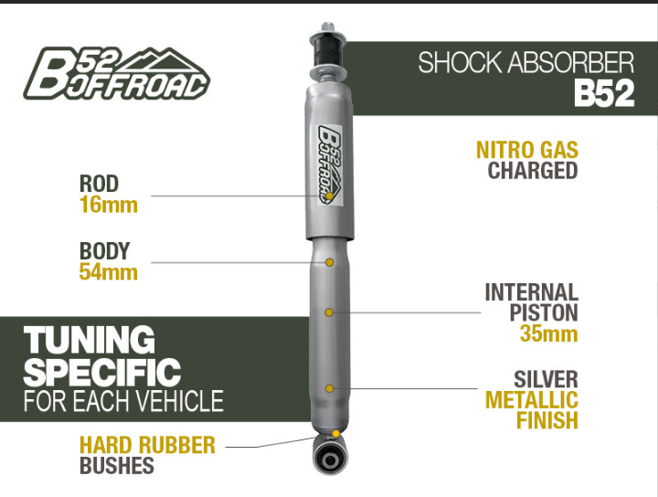 Amortisseur tout-terrain B52 pour Toyota KZJ/KDJ 90/95 arrière