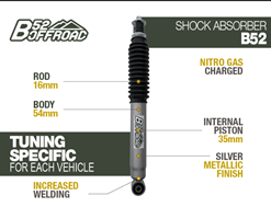 B52 Amortisseur tout-terrain  pour Suzuki SJ Samurai avant + 5CMS