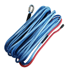 Corde plasma 10 mm x 27 m bleu  pour Treuil- rupture théorique à 9900kg